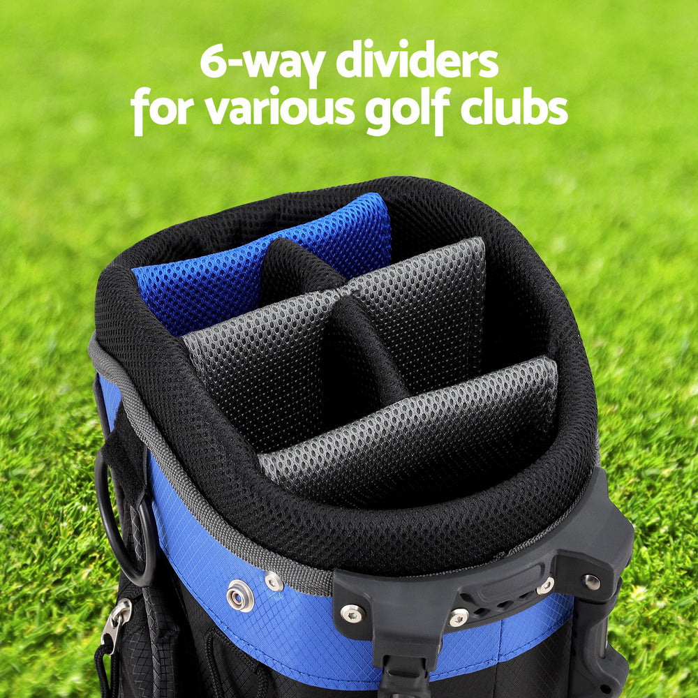 Marlook 6 Way Dividers Golf Bag Stand Insulated Carry Bag Zippered Rain Cover