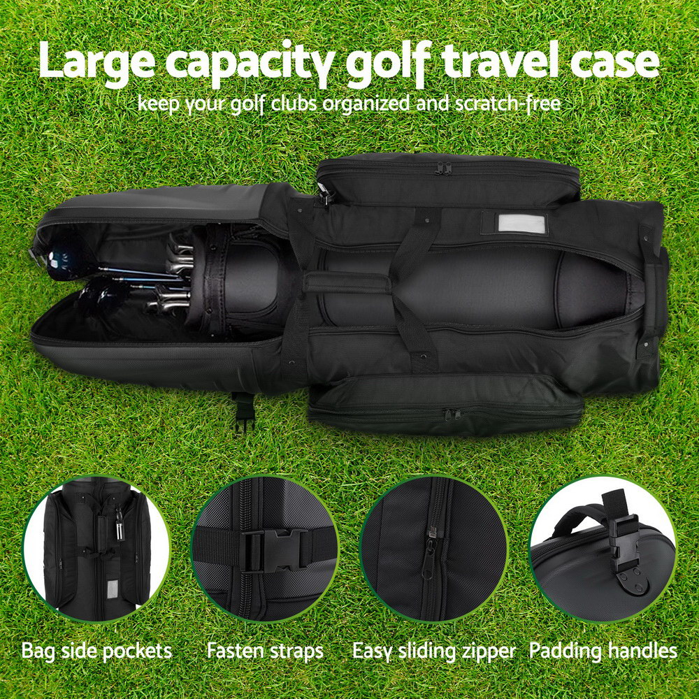 Marlook Golf Travel Bags for Airlines with Wheels Golf Clubs Hard Case Foldable