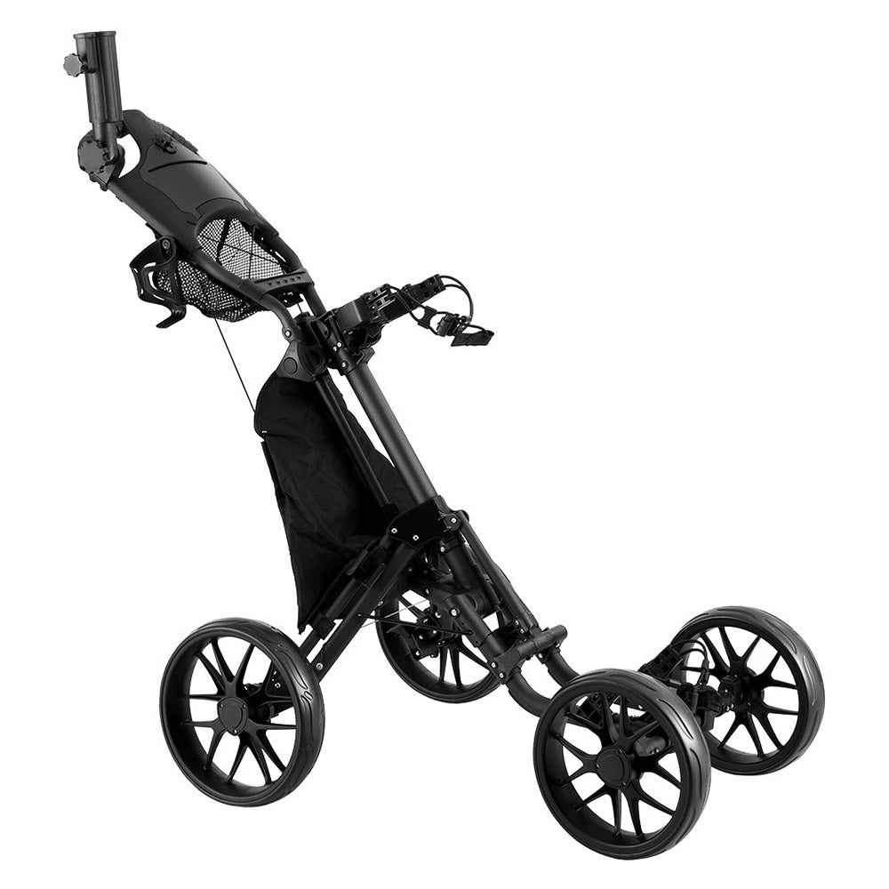 Marlook Golf Buggy Foldable Trolley Golf Cart Wheels Umbrella Bottle Holder