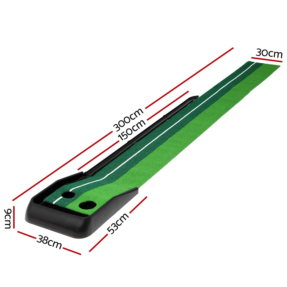 Marlook 3M Golf Putting Practice Mat Auto Return Putter Indoor Outdoor Training