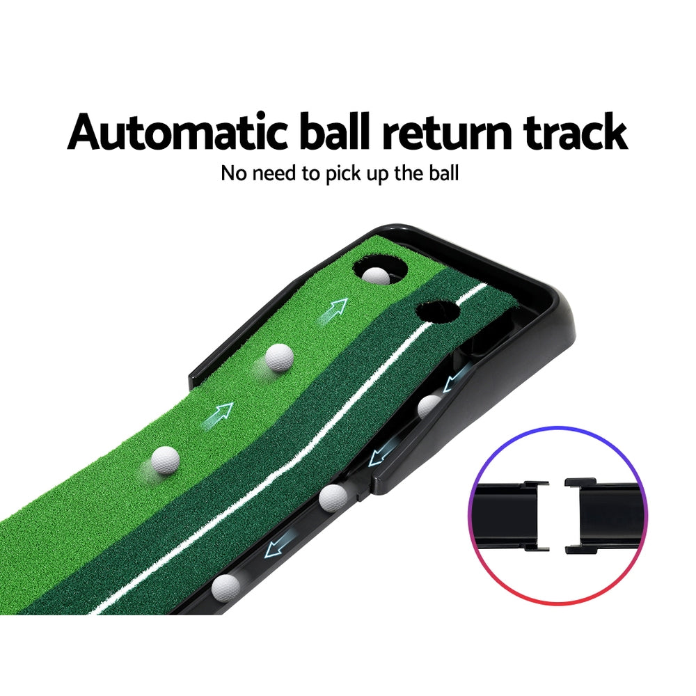 Marlook 3M Golf Putting Practice Mat Auto Return Putter Indoor Outdoor Training