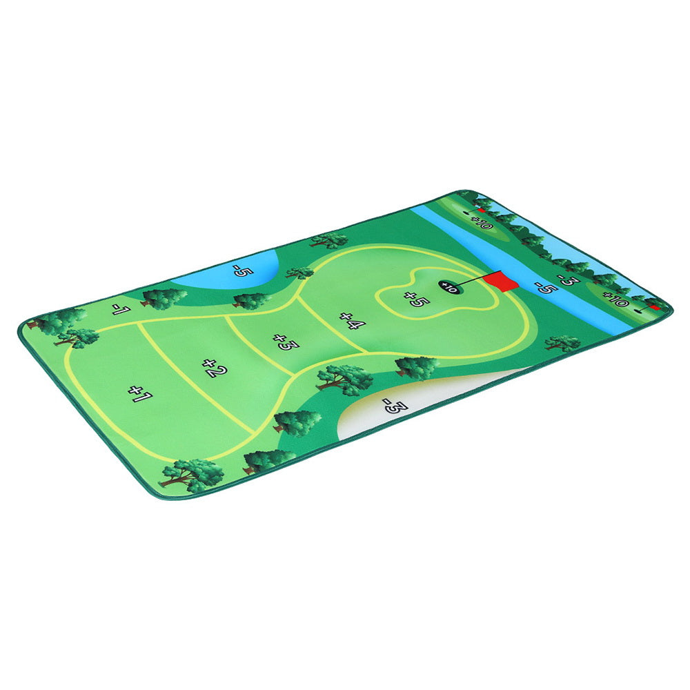 Marlook Golf Chipping Game Mat Indoor Outdoor Practice Training Aid Set