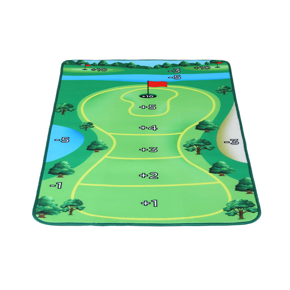 Marlook Golf Chipping Game Mat Indoor Outdoor Practice Training Aid Set