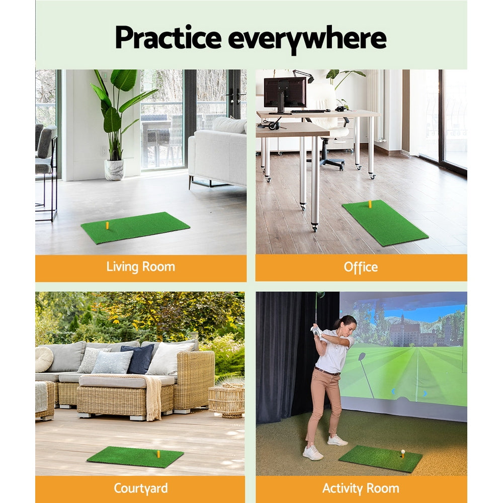 Marlook Golf Hitting Mat Portable Driving Range Practice Training Aid 60x30cm