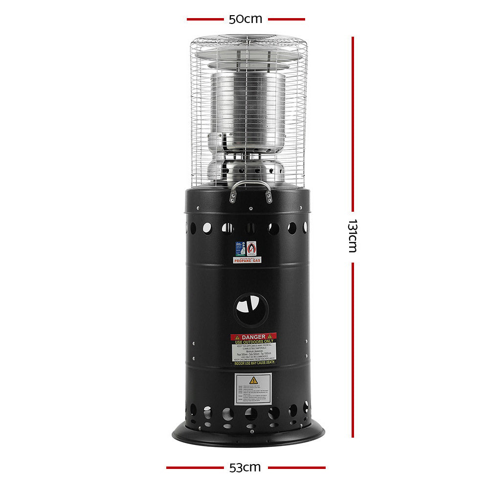 Marlook Outdoor Gas Patio Heater Black