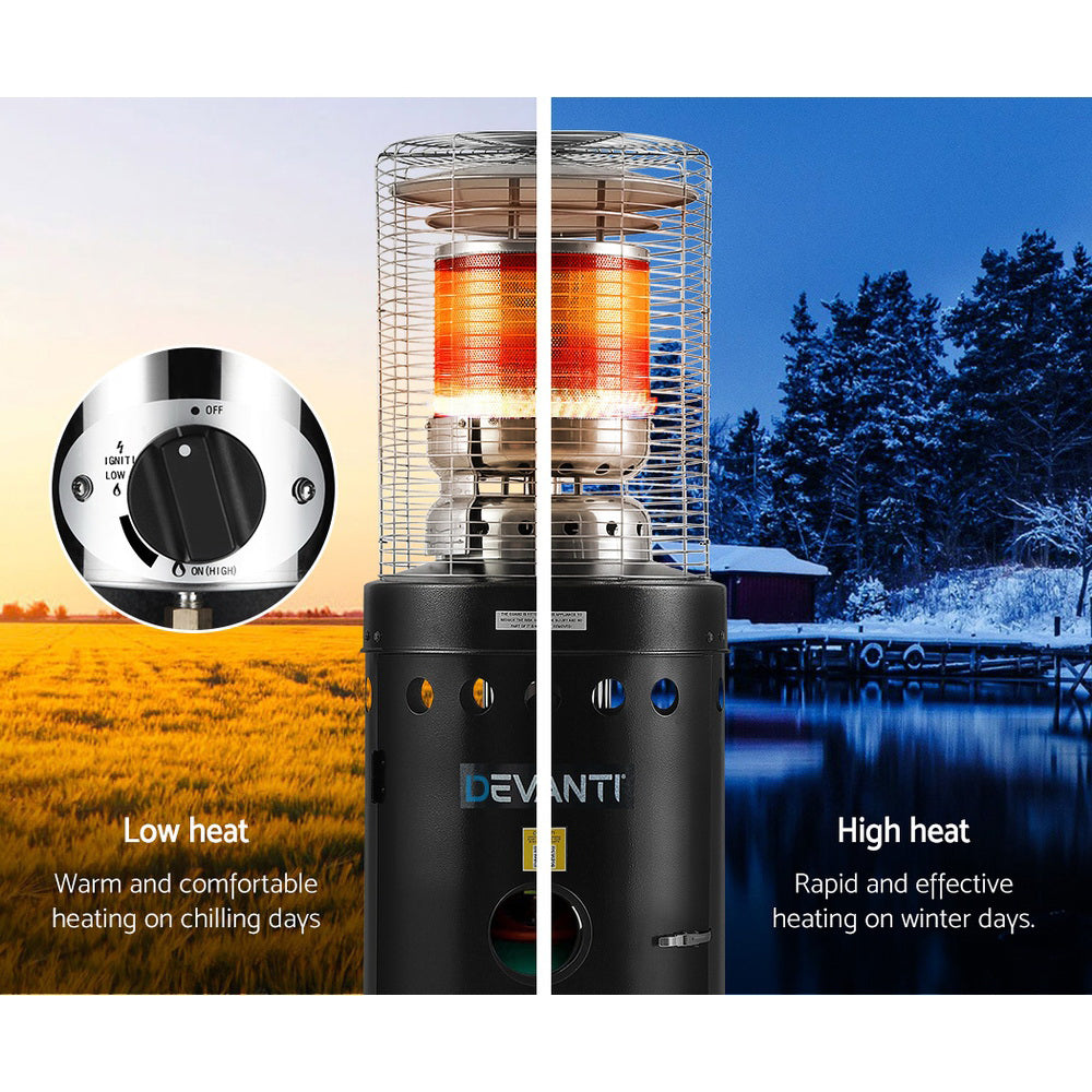 Marlook Outdoor Gas Patio Heater Black