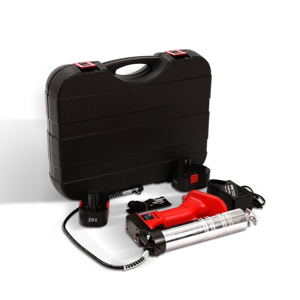 Marlook Grease Gun Cordless 20v 450g 9000PSI 76cm Hose Electric Battery Cartridge