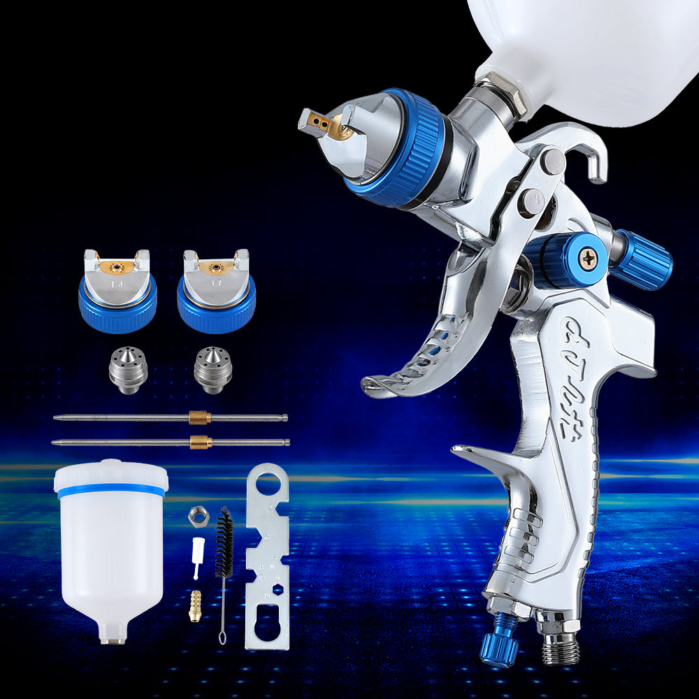 Marlook HVLP Air Spray Gun Gravity Feed Cup Nozzles Included