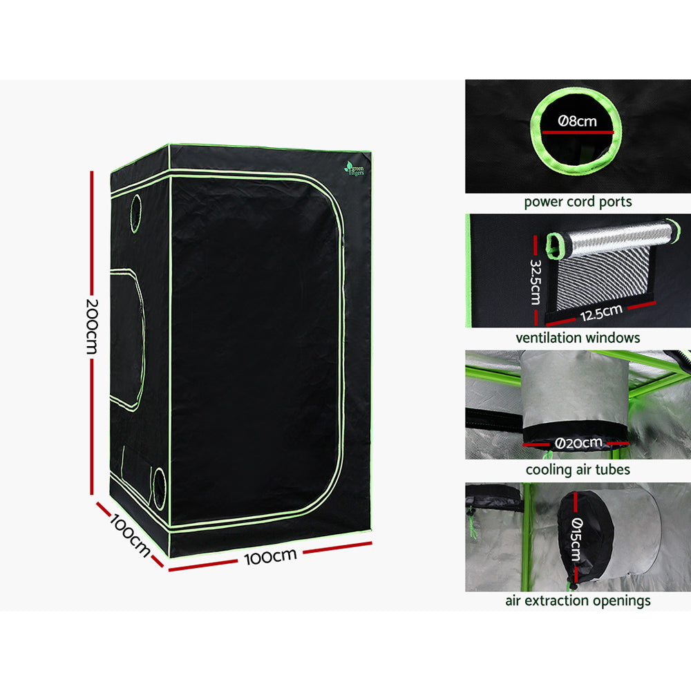 Marlook Grow Tent Light Kit 100x100x200CM 2200W LED Full Spectrum