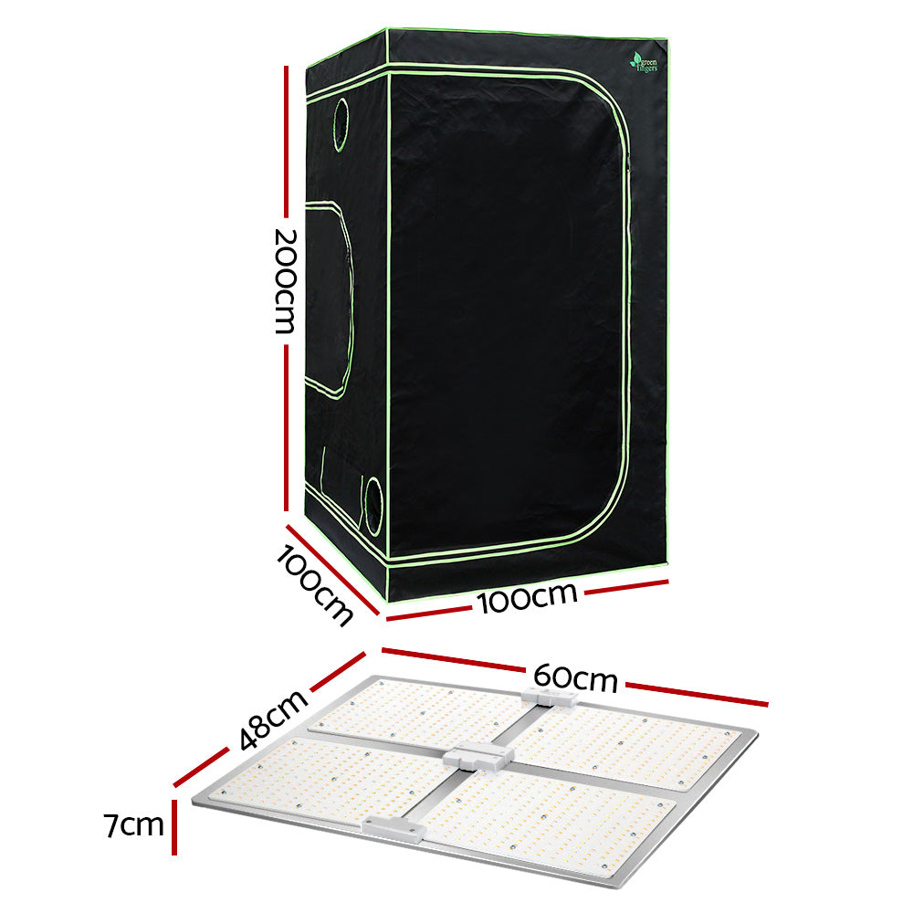 Marlook Grow Tent Light Kit 100x100x200CM 4500W LED Full Spectrum
