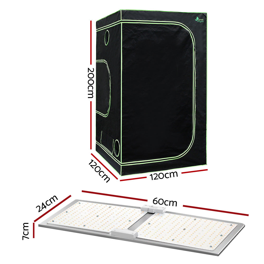 Marlook Grow Tent Light Kit 120x120x200CM 2200W LED Full Spectrum
