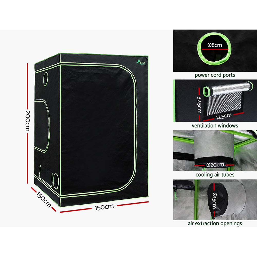 Marlook Grow Tent Light Kit 150x150x200CM 2200W LED Full Spectrum