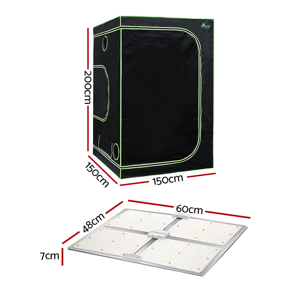 Marlook Grow Tent Light Kit 150x150x200CM 4500W LED Full Spectrum