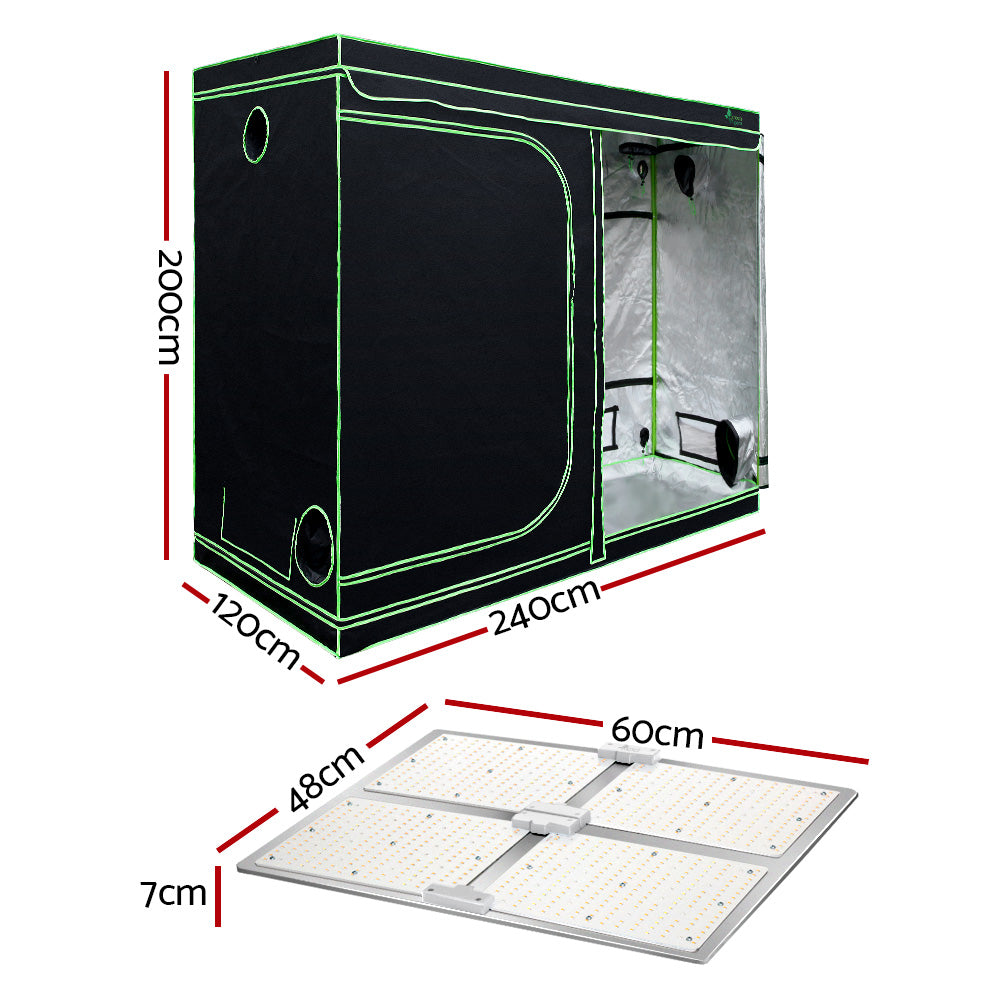 Marlook Grow Tent Light Kit 240x120x200CM 4500W LED Full Spectrum
