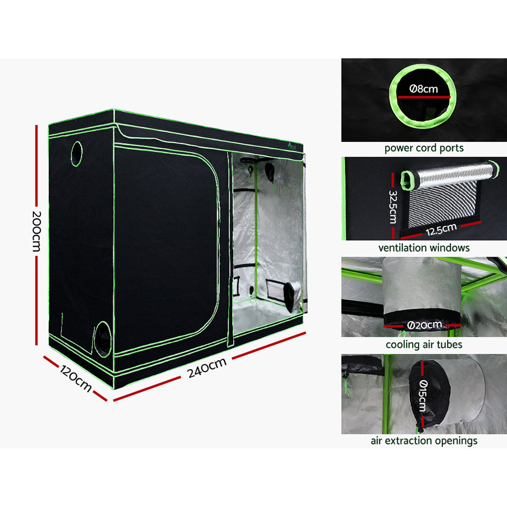 Marlook Grow Tent Light Kit 240x120x200CM 4500W LED Full Spectrum