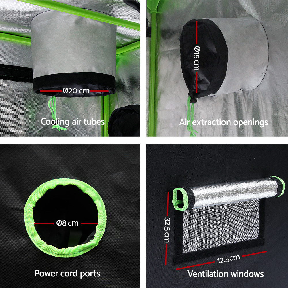 Marlook Grow Tent Light Kit 150x150x200CM 2000W LED 4" Vent Fan,Marlook Grow Tent Light Kit LED 2000W Full Spectrum 4" Vent 150x150x200CM
