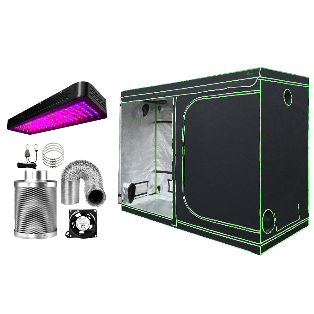 Marlook Grow Tent Light Kit 280x140x200CM 2000W LED 6" Vent Fan,Marlook Grow Tent Light Kit LED 2000W Full Spectrum 6" Vent 280x140x200CM