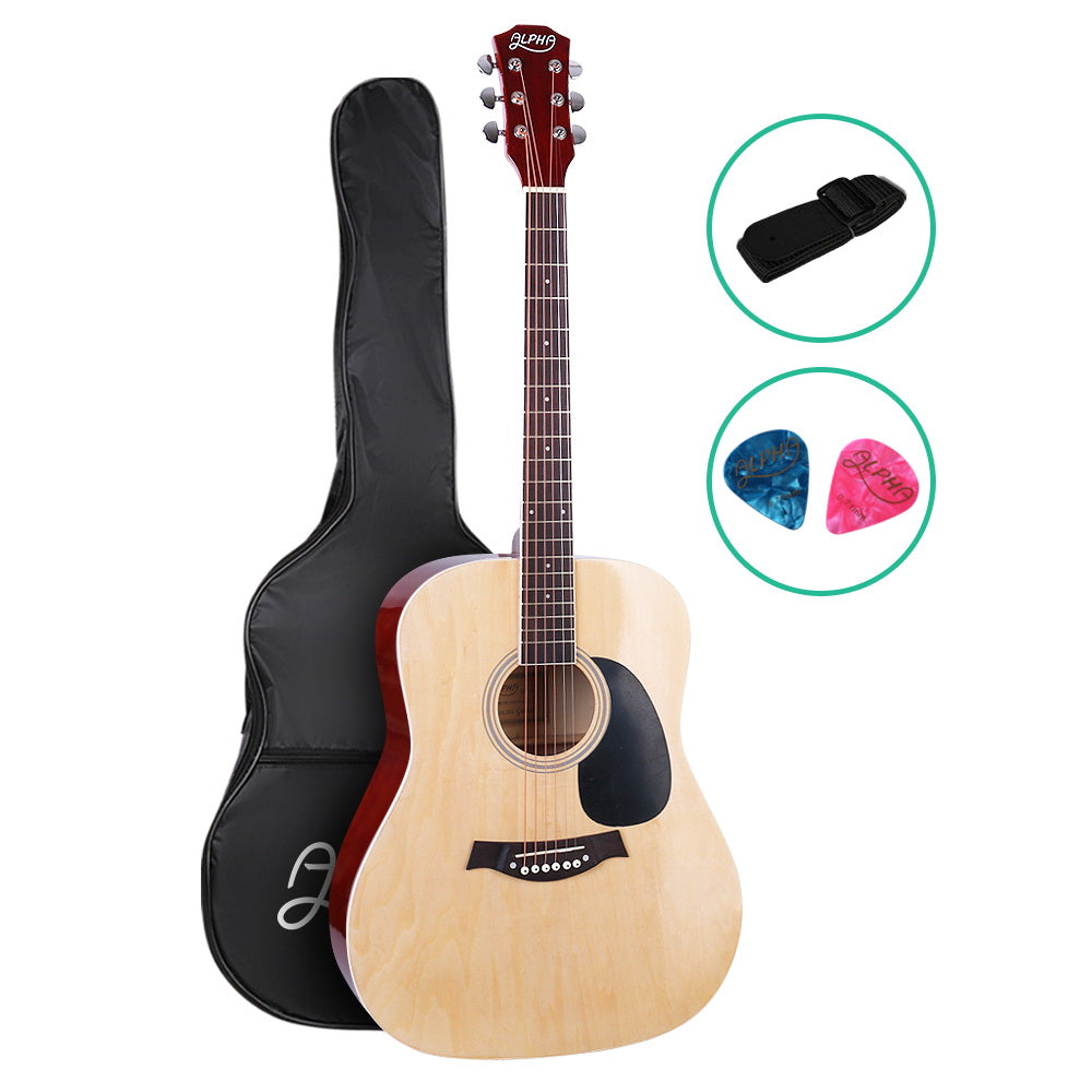Marlook 41 Inch Acoustic Guitar Wooden Body Steel String Dreadnought Wood