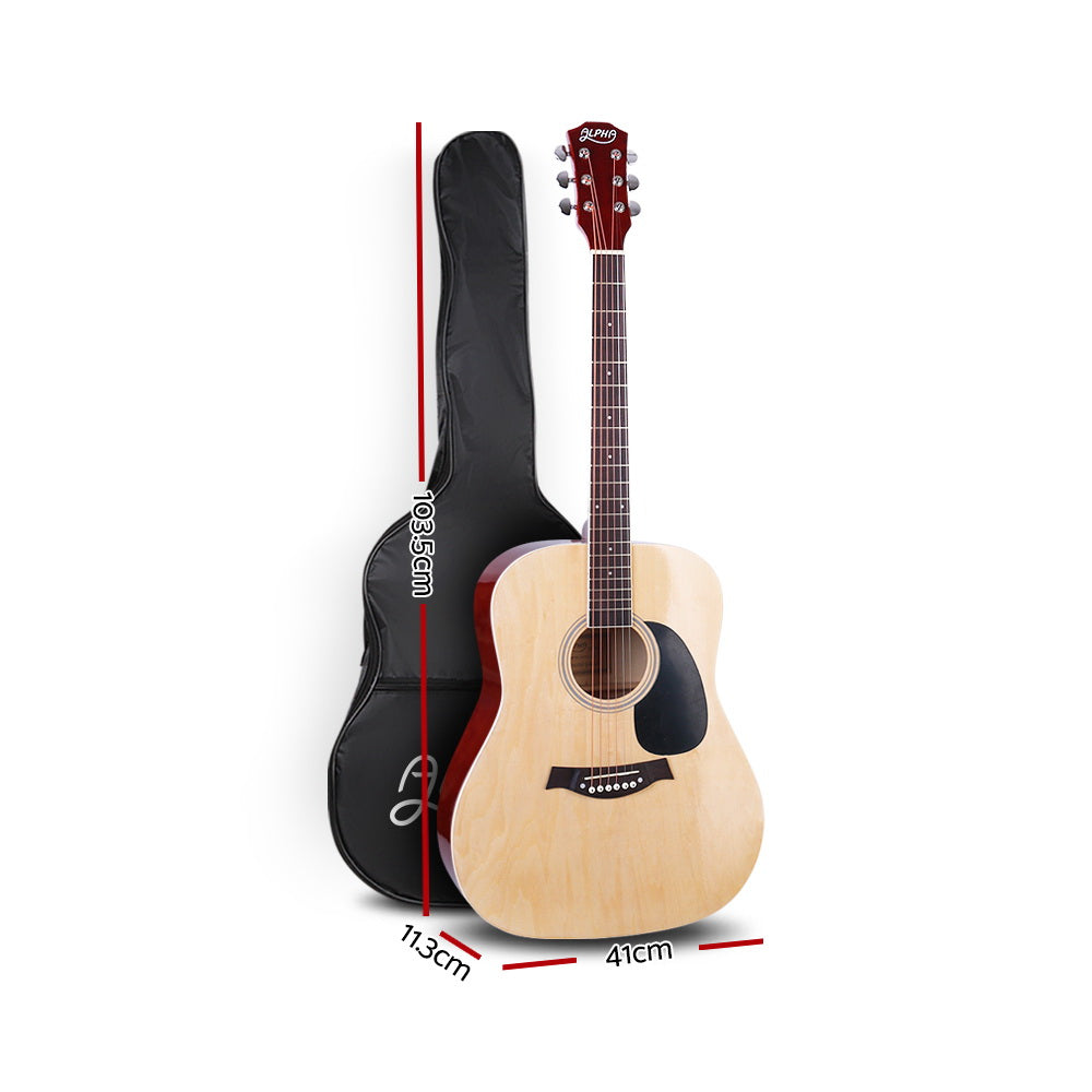 Marlook 41 Inch Acoustic Guitar Wooden Body Steel String Dreadnought Wood