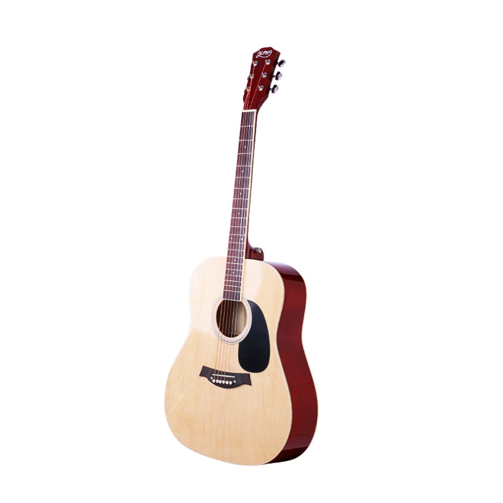 Marlook 41 Inch Acoustic Guitar Wooden Body Steel String Dreadnought Stand Wood