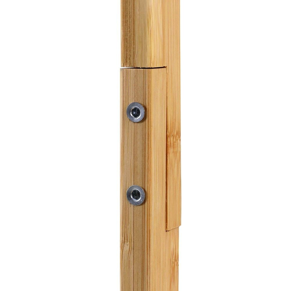 Marlook Clothes Rack Coat Stand 9 Hooks Tree Shelf Bamboo