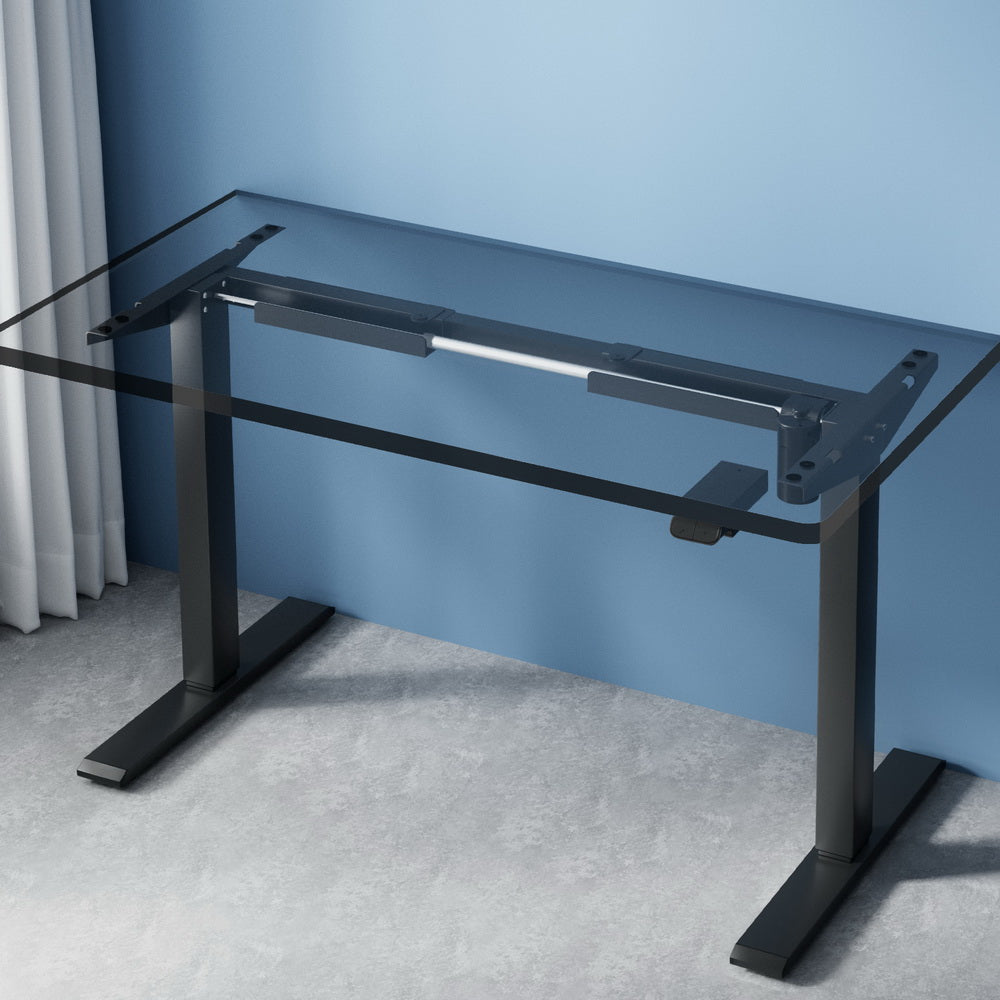 Marlook Electric Standing Desk Frame Only Height Adjustable 70KG Load Black