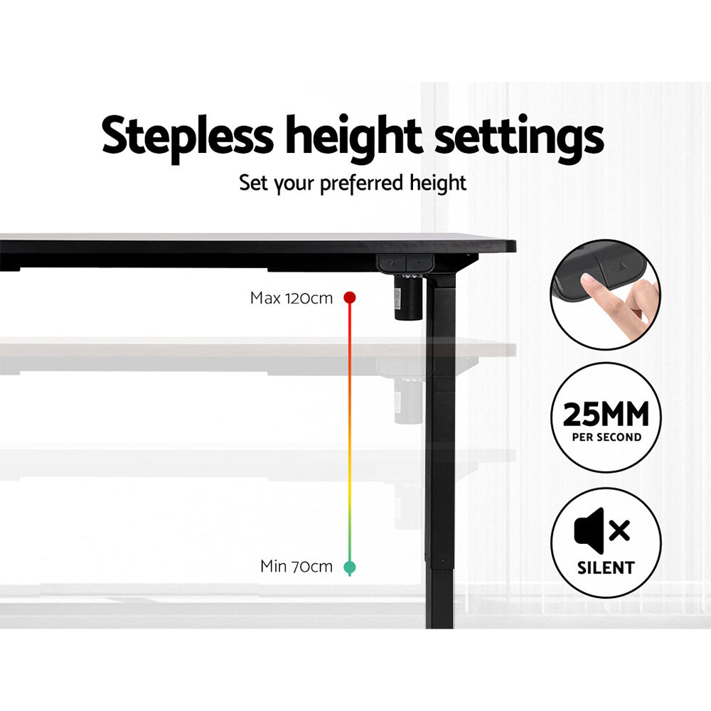 Marlook Standing Desk Motorised Black 140CM