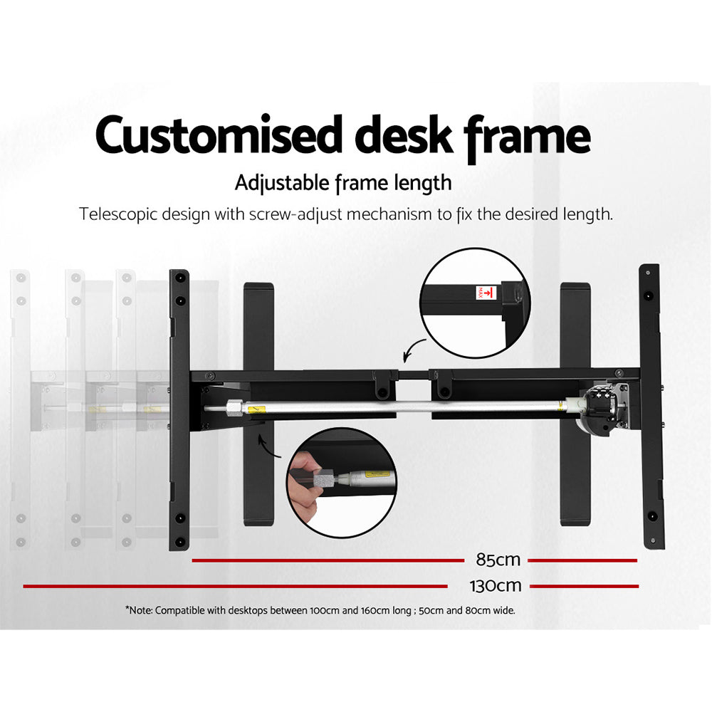 Marlook Standing Desk Motorised Black 140CM
