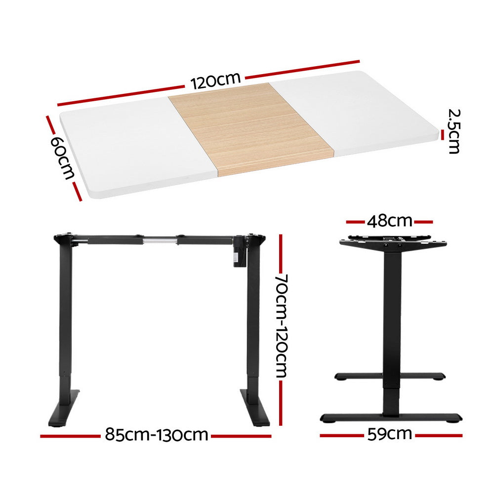 Marlook Motorised Standing Desk Sit Stand Desks 120CM