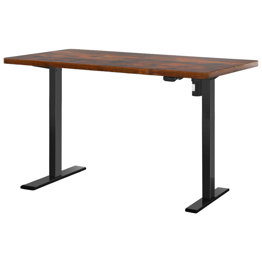 Marlook Standing Desk Motorised Rustic Brown 120CM