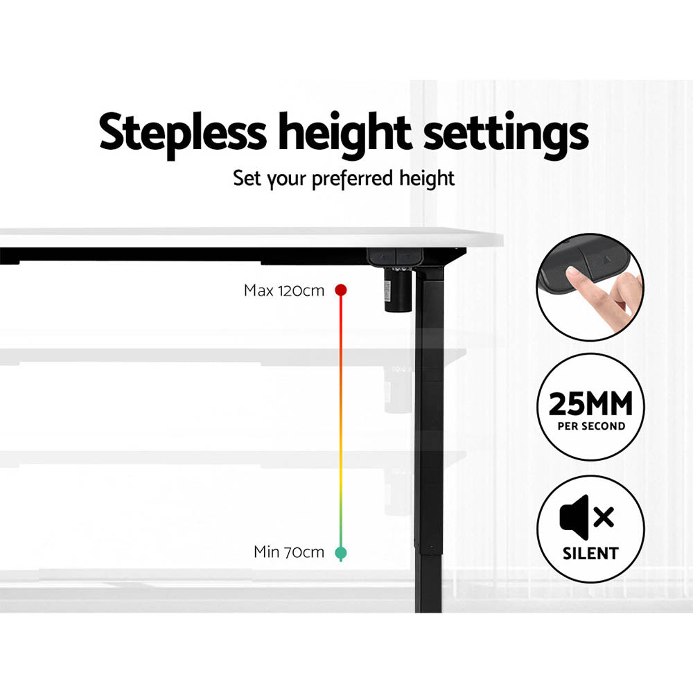 Marlook Standing Desk Motorised White 120CM