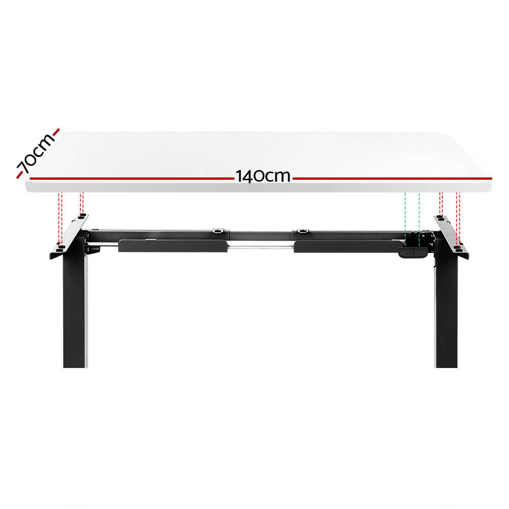 Marlook Standing Desk Motorised White 140CM