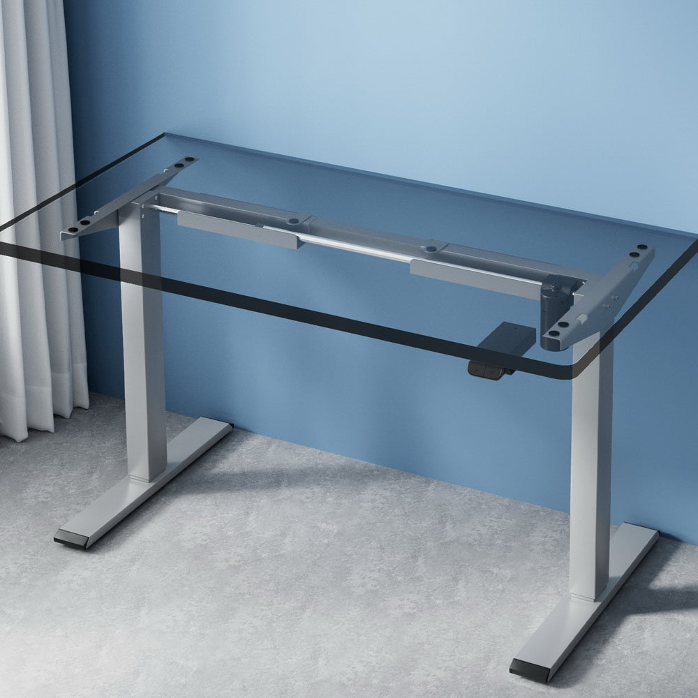 Marlook Electric Standing Desk Frame Only Height Adjustable 70KG Load Grey