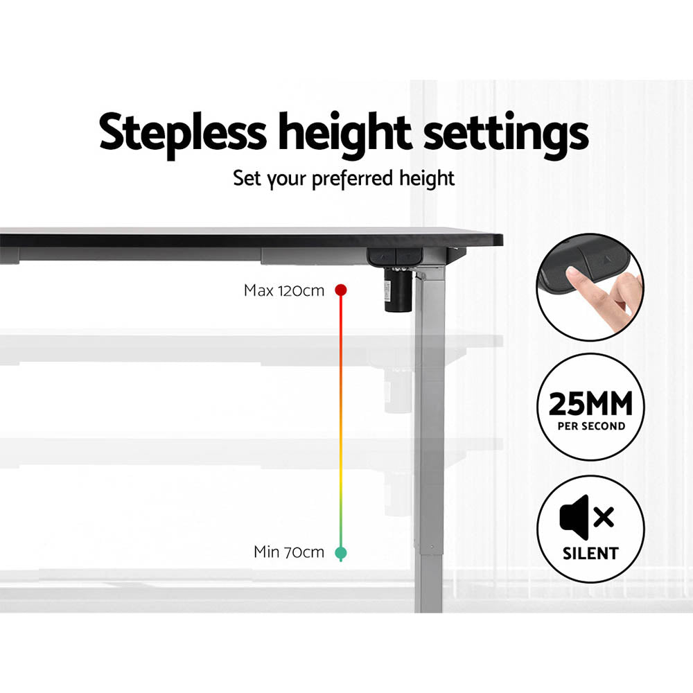 Marlook Standing Desk Motorised 140CM Black