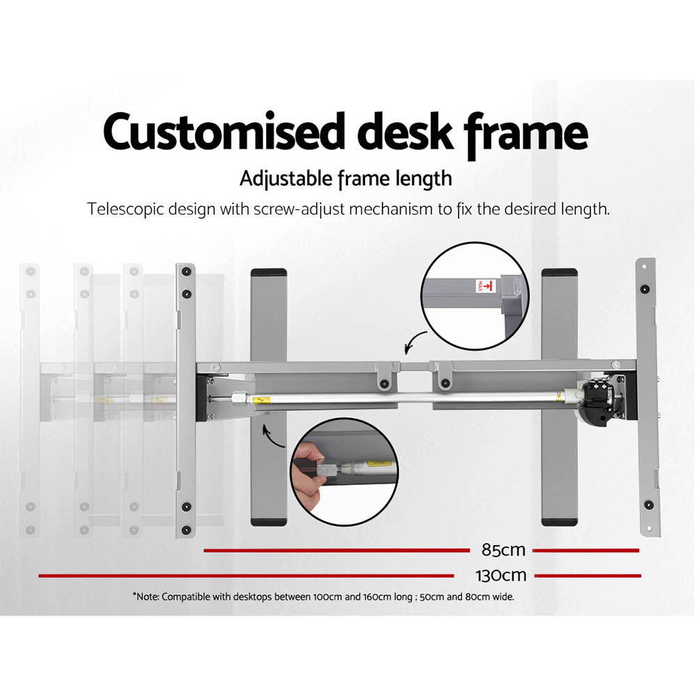 Marlook Standing Desk Motorised 140CM Black