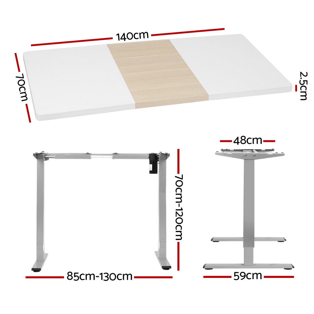 Marlook Standing Desk Electric Sit Stand Desks 140CM