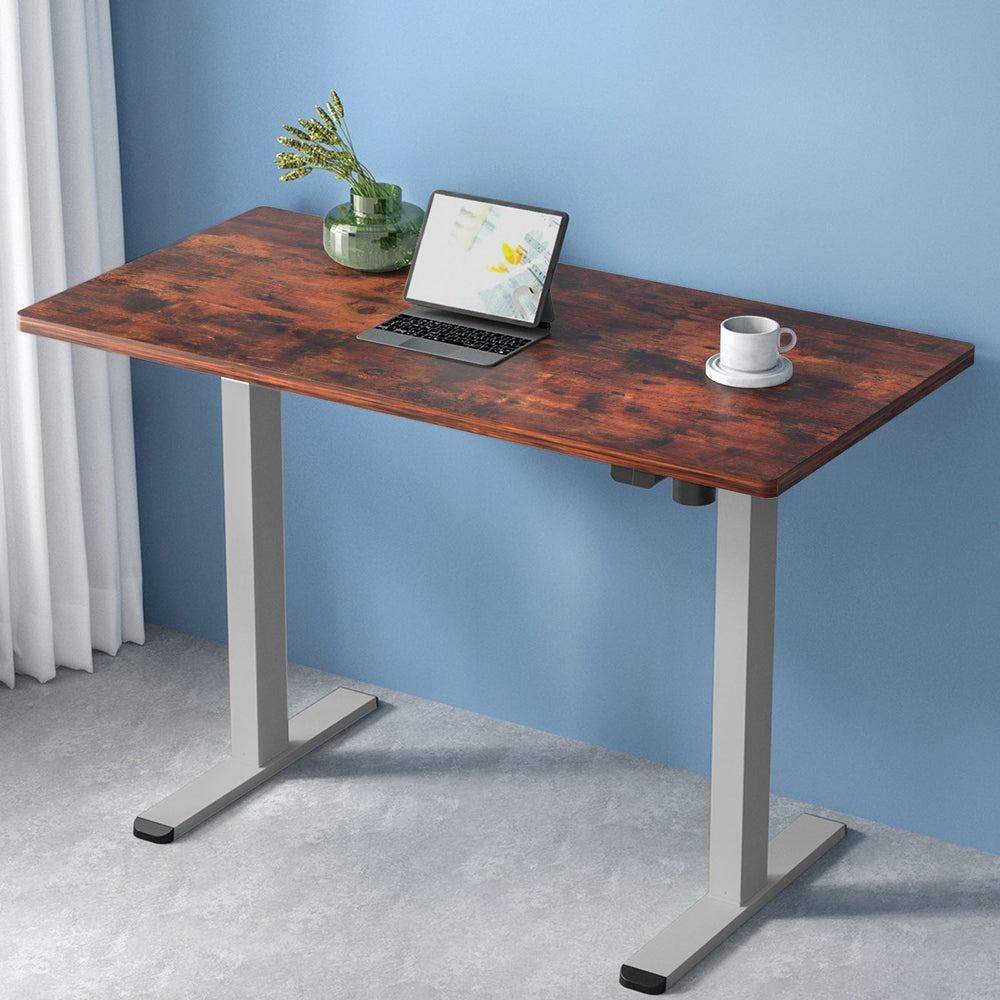 Marlook Standing Desk Motorised 120CM Rustic Brown