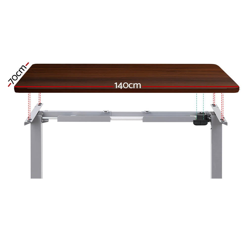 Marlook Standing Desk Motorised 140CM Walnut