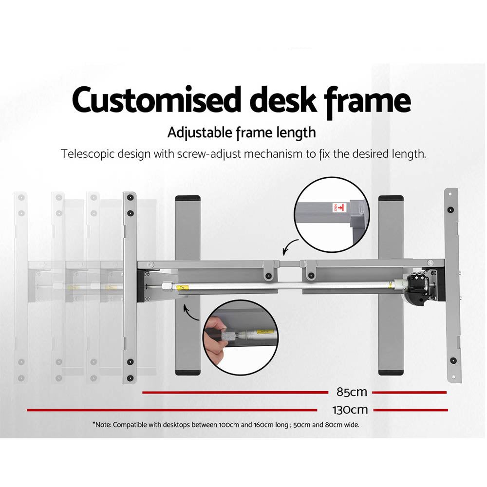 Marlook Standing Desk Motorised 140CM White