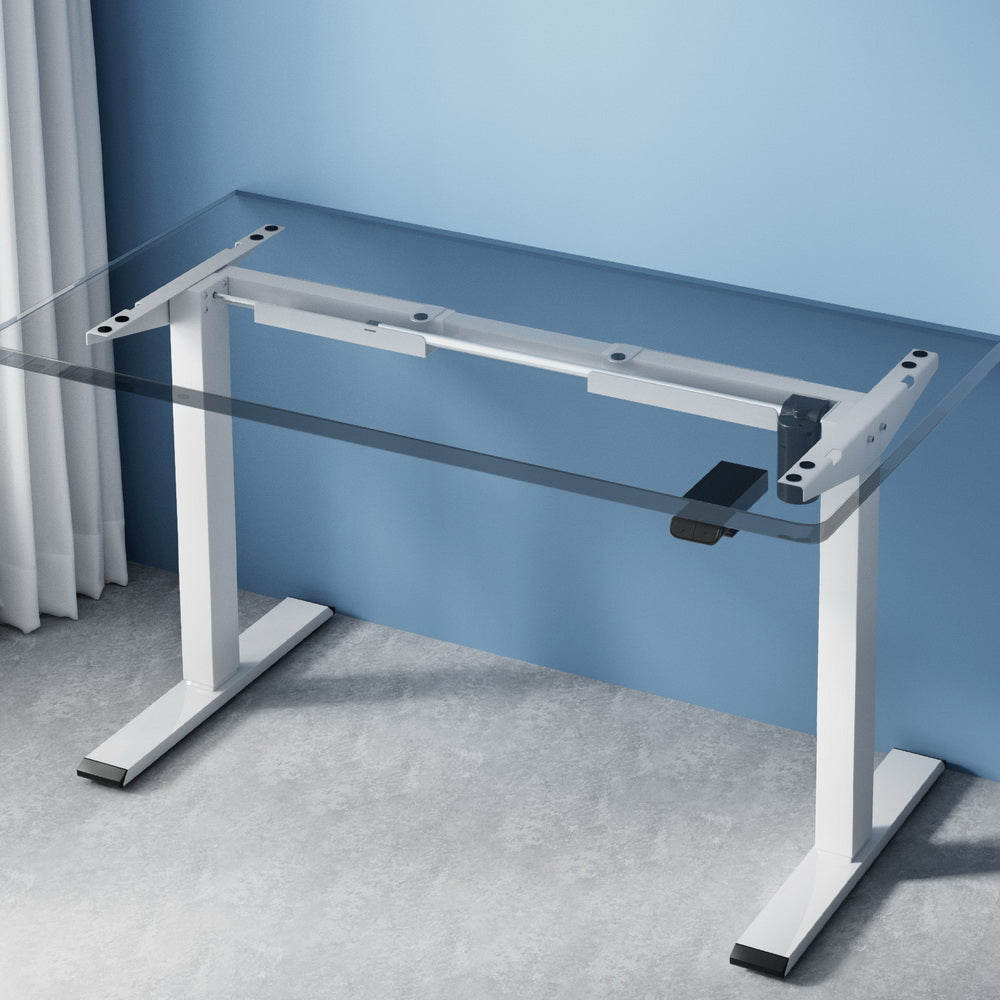Marlook Electric Standing Desk Frame Only Height Adjustable 70KG Load White