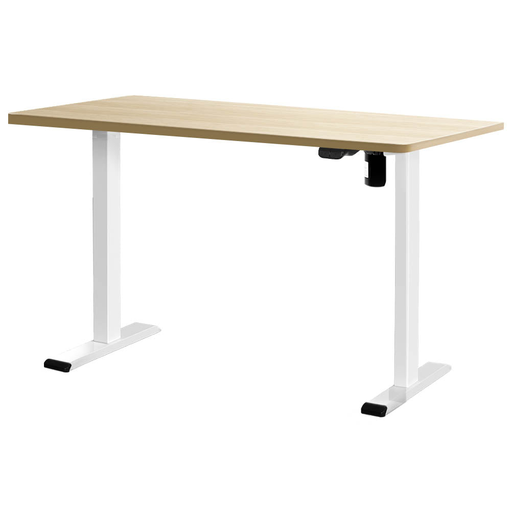 Marlook Standing Desk Motorised Sit Stand Desks White Oak 140CM