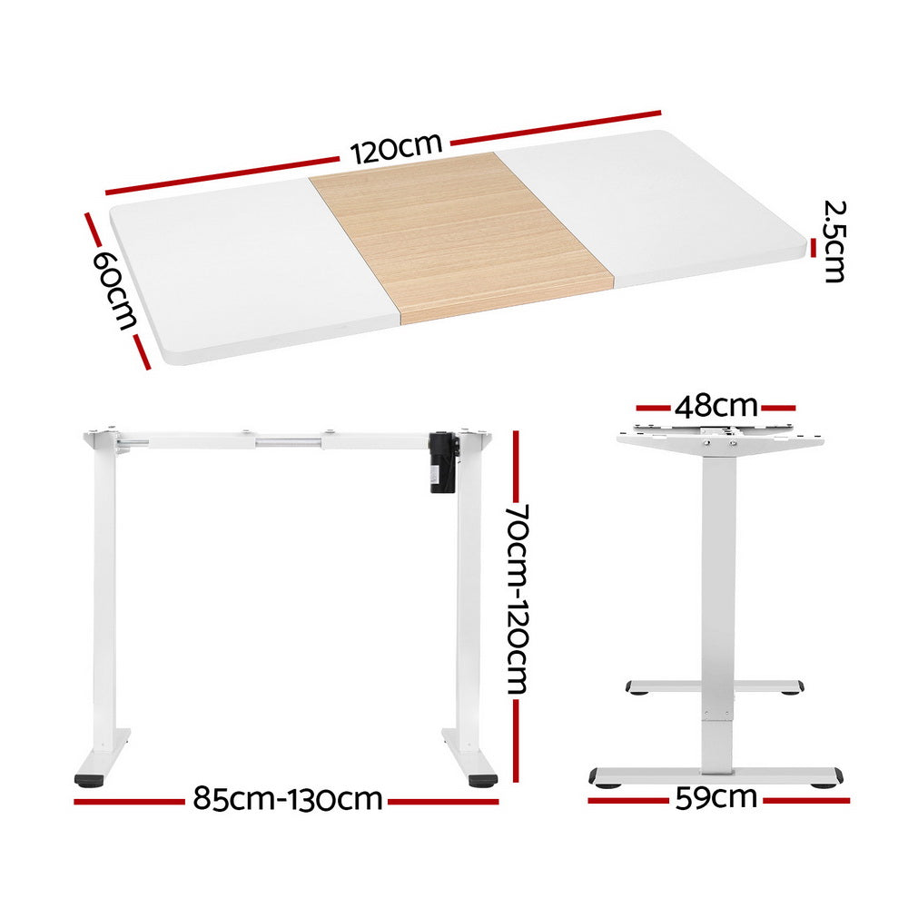 Marlook Standing Desk Motorised Sit Stand Desks 120CM