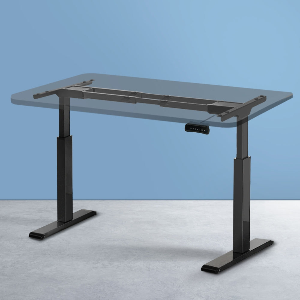 Marlook Standing Desk Frame Only Dual Motor Motorised Black