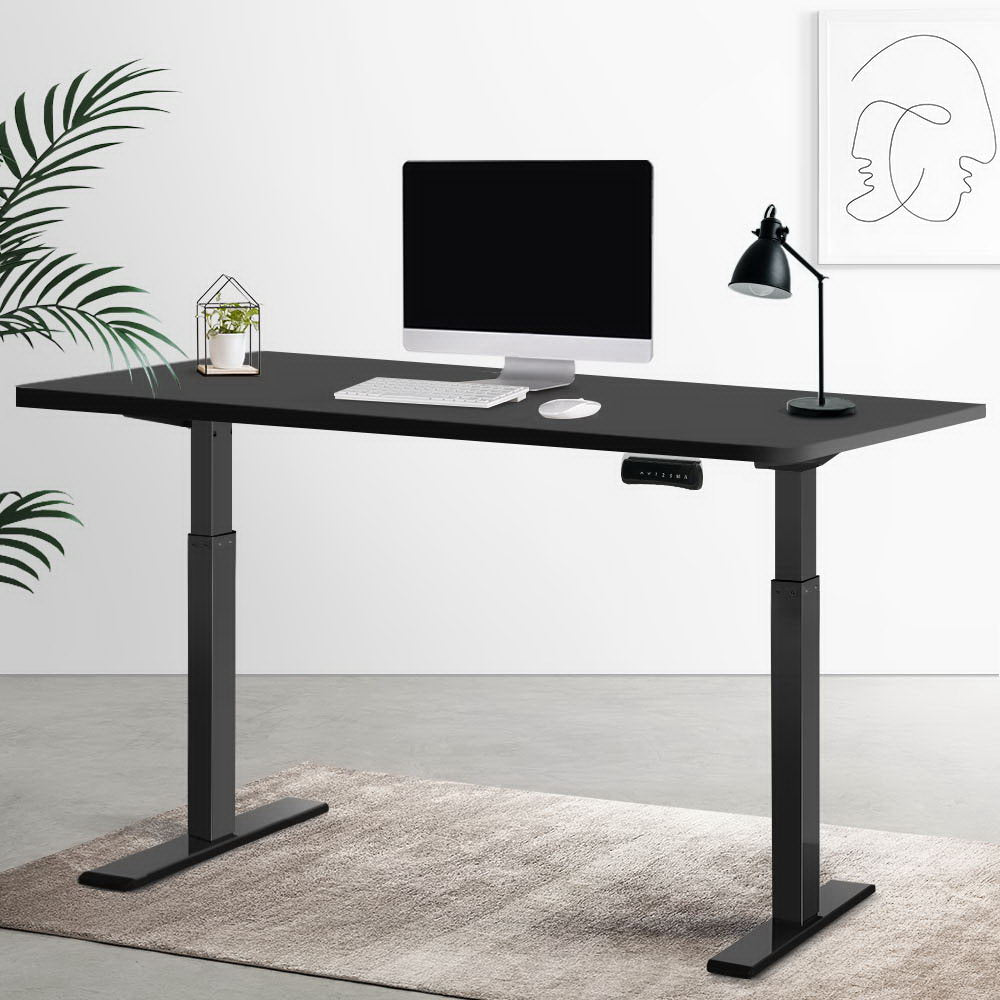 Marlook Standing Desk Motorised Dual Motor Black 140CM