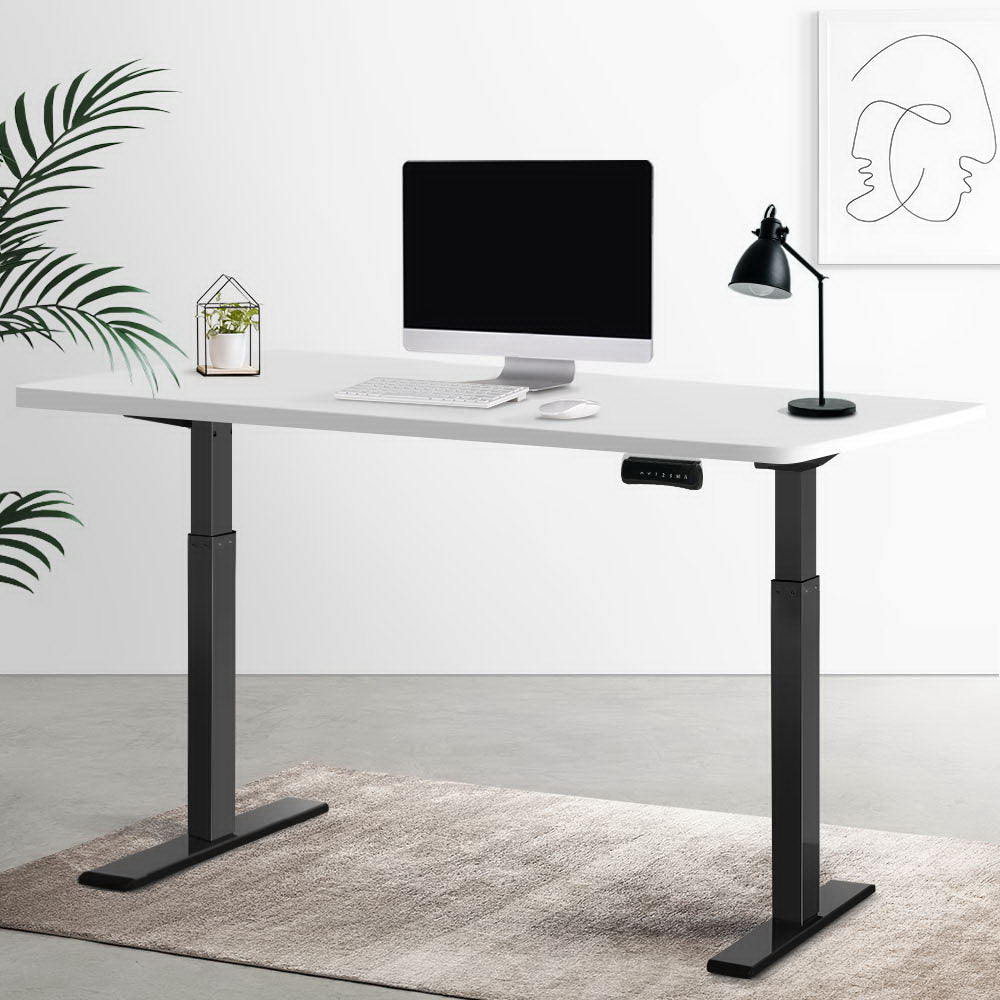 Marlook Standing Desk Motorised Dual Motor White 140CM