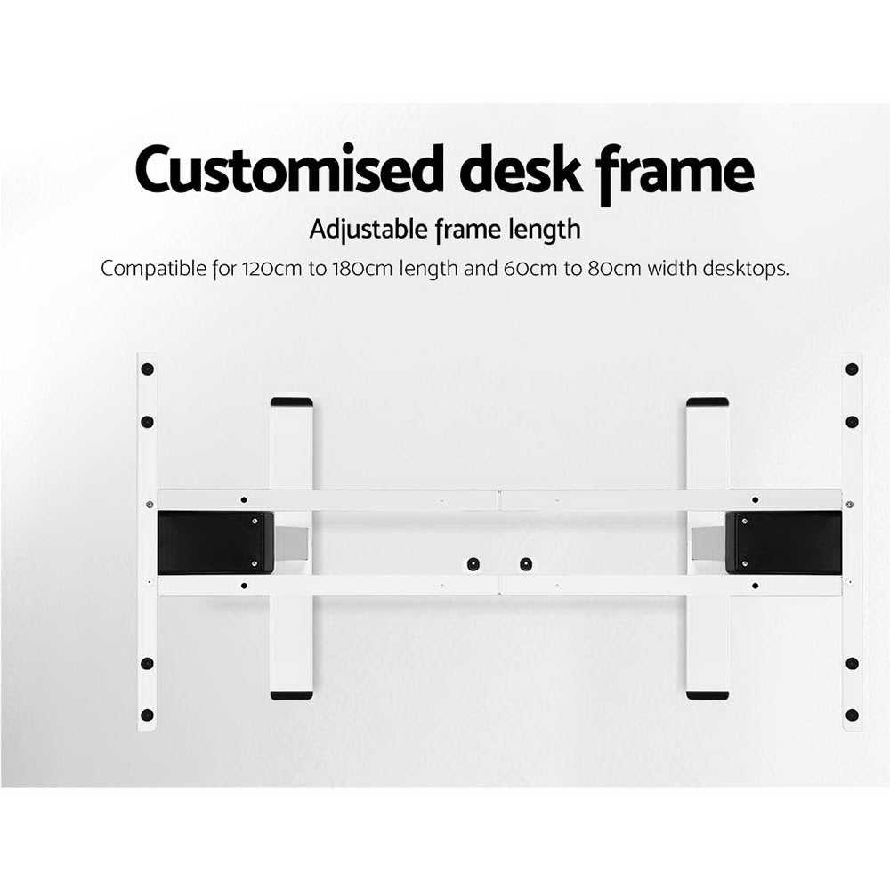 Marlook Standing Desk Motorised Dual Motor 120CM Black