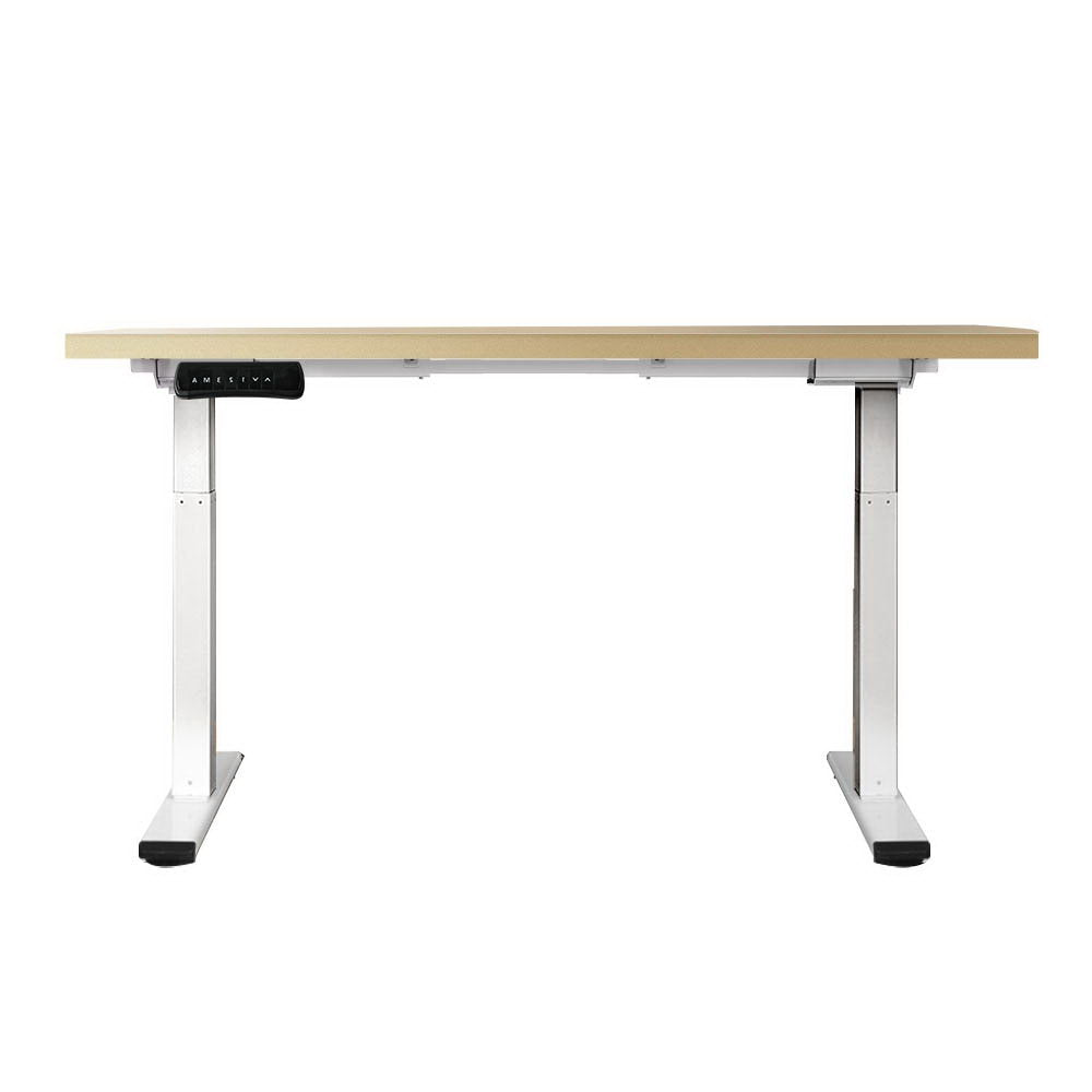 Marlook Standing Desk Motorised Dual Motor 140CM White Oak