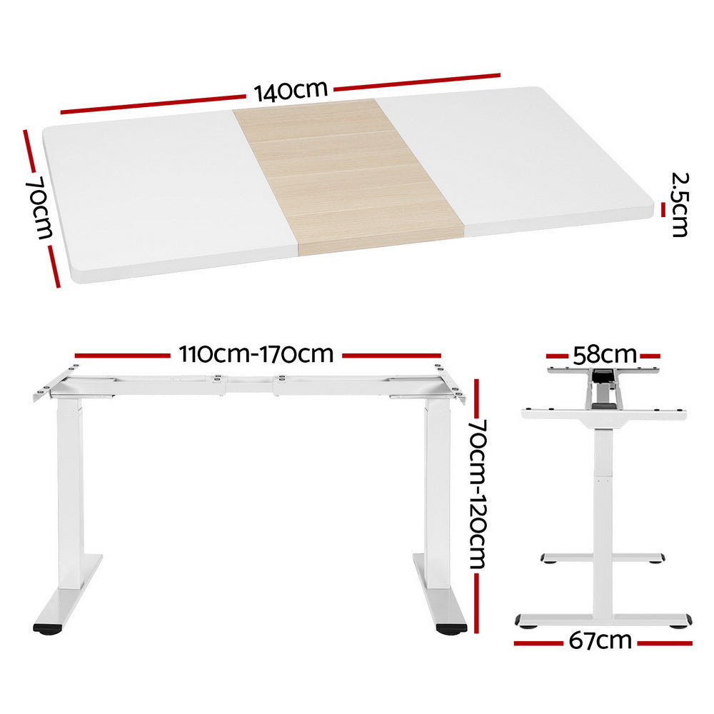 Marlook Standing Desk Motorised Dual Motor 140CM