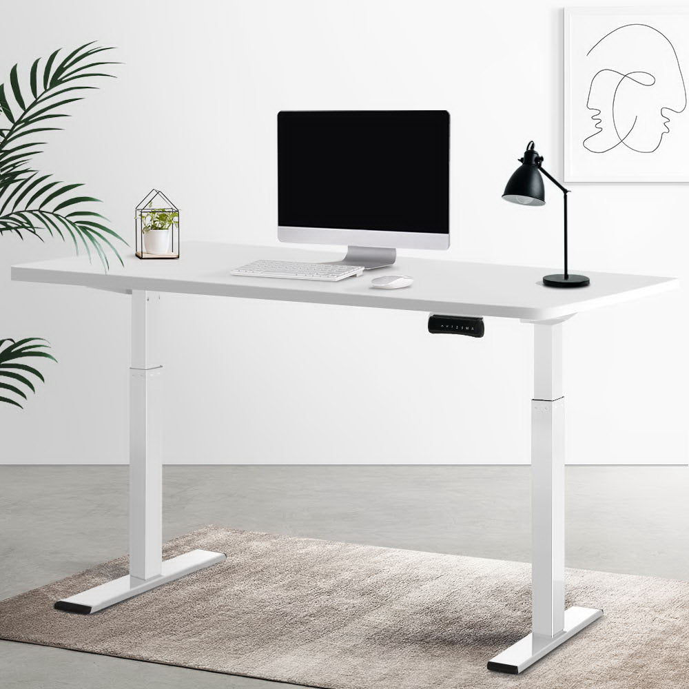 Marlook Standing Desk Motorised Dual Motor 140CM White