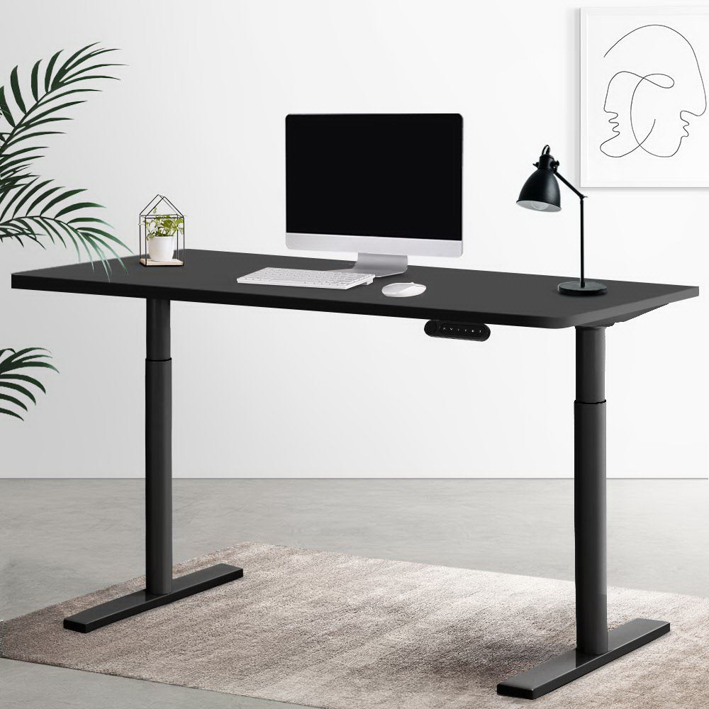Marlook Standing Desk Motorised Electric Dual Motor Black 120CM